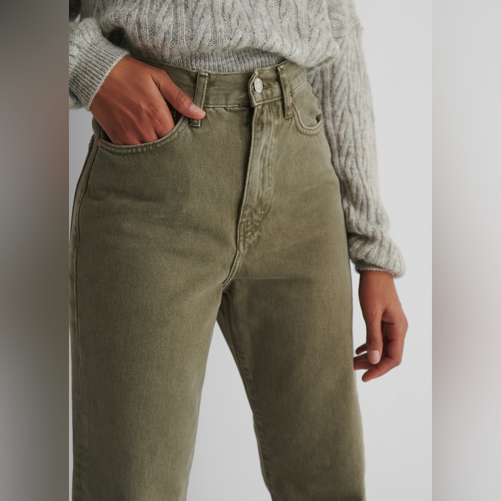 Mango high rise mom fit jeans